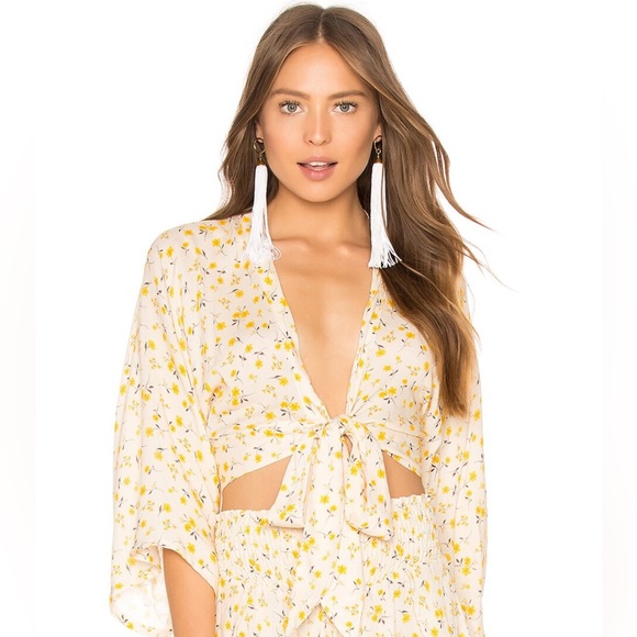 Blue Life Wrapped Top Size S - Picture 1 of 3